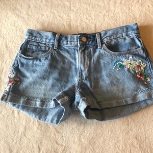 Girl jean shorts